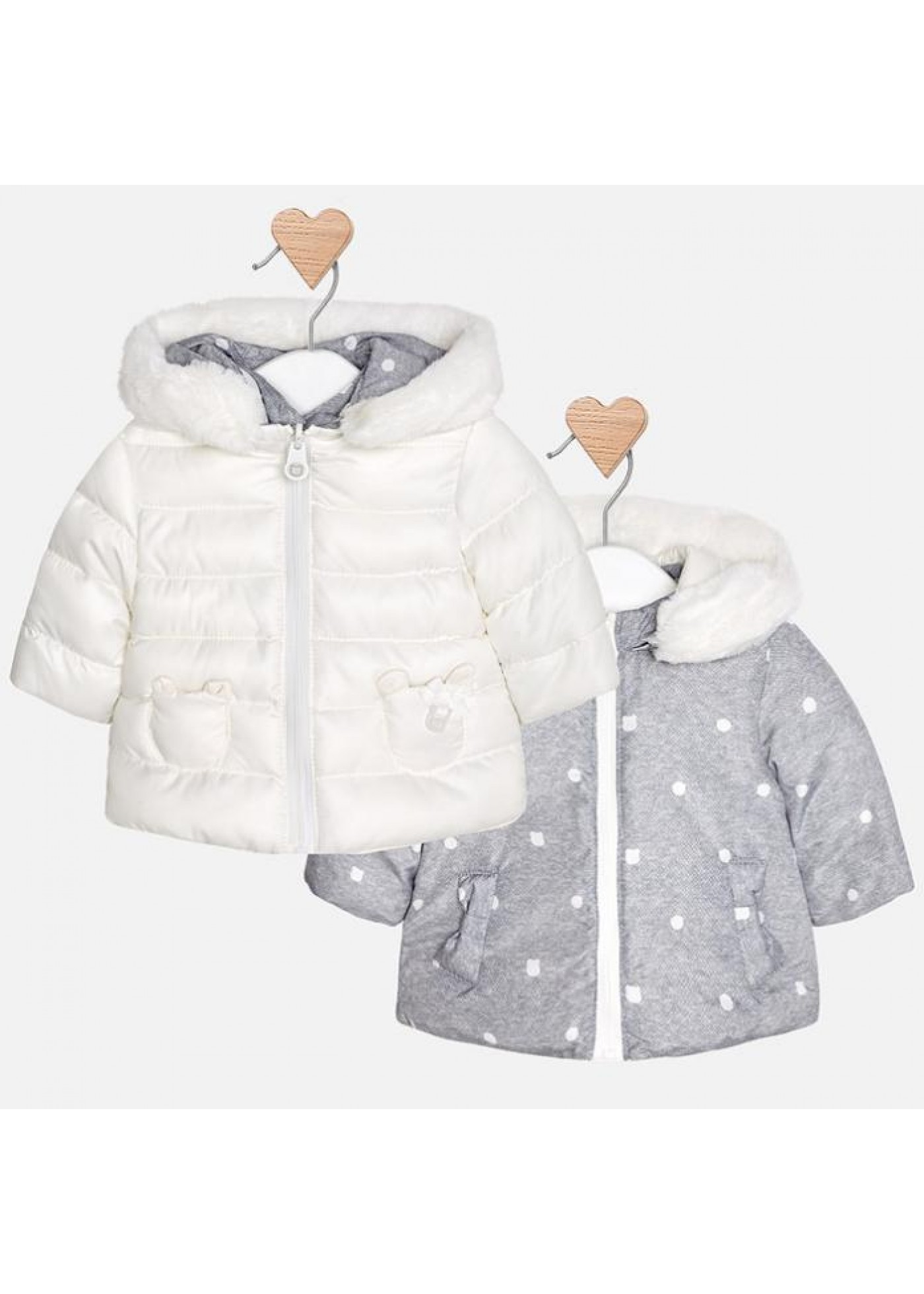 Куртка для дівчинки Mayoral двостороння 2414-25 65 см-4 місяці Куртка для дівчинки Mayoral двостороння 2414-25 65 см-4 місяці
