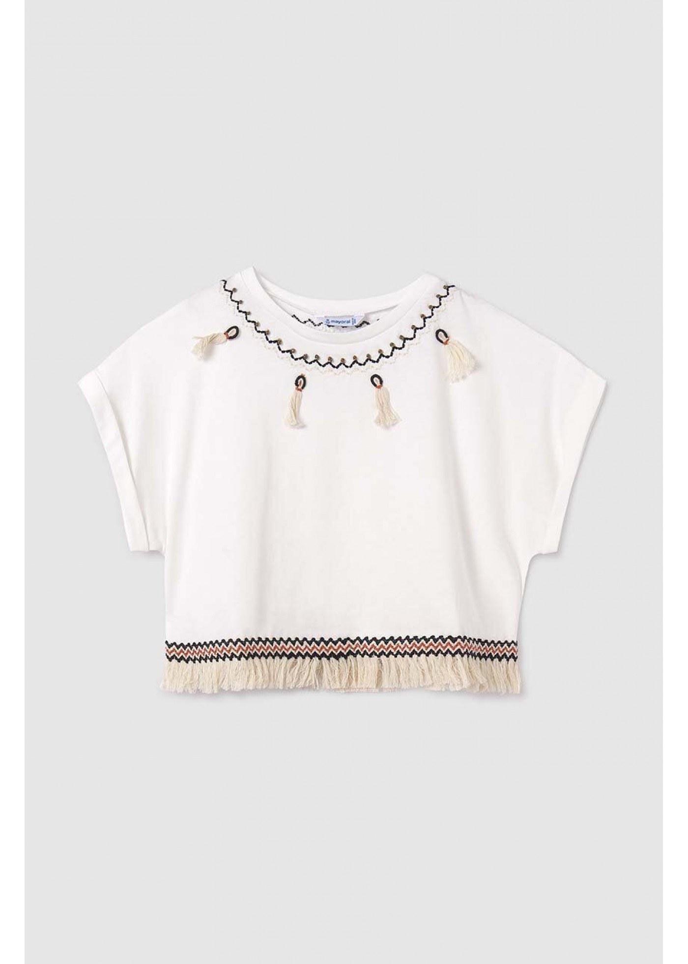 Футболка для дівчинки Mayoral біла 6006-86 140 см-10 років