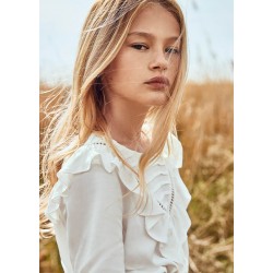 Блуза для дівчинки Mayoral біла 7155-2 157 см-14 років