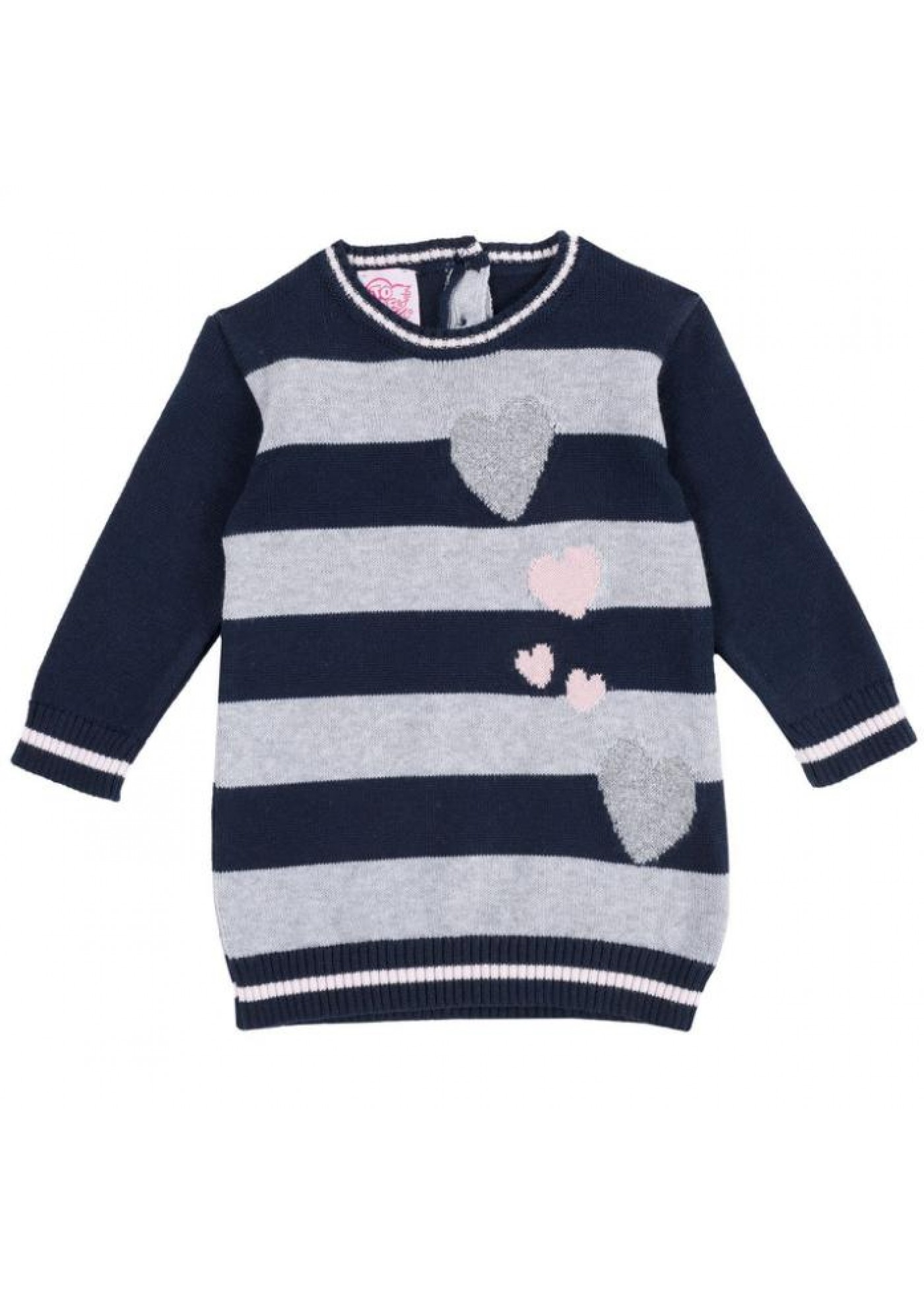 Сукня для дівчинки Chicco синьо-сіра 090.03291.088 74 см