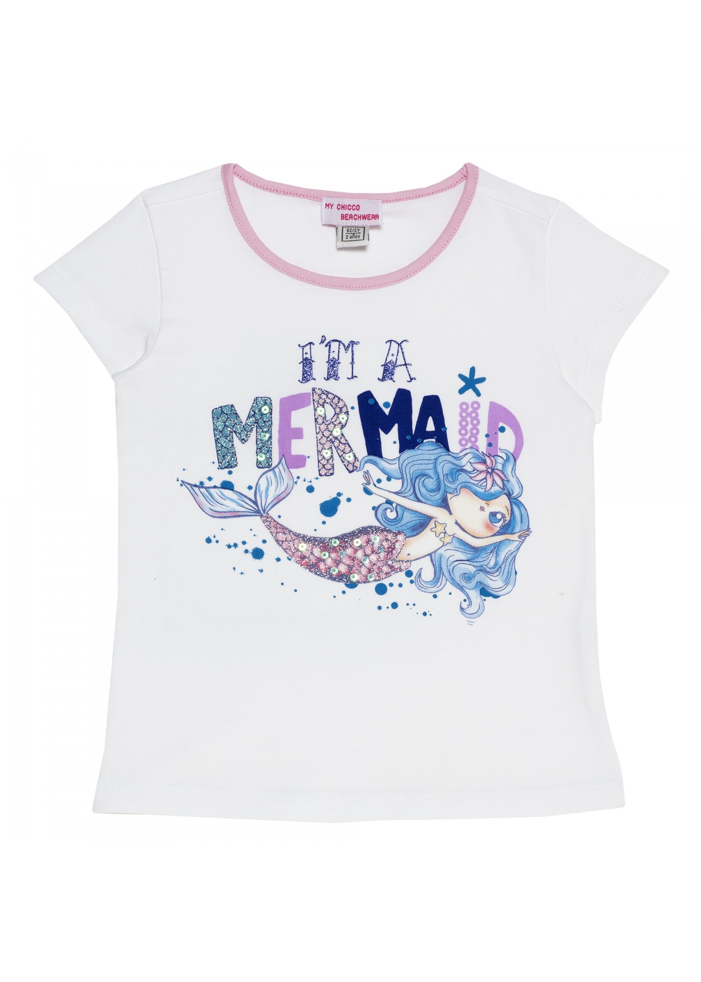Футболка для дівчинки Chicco біла 090.06040.033 98 см, 104 см, 116 см, 122 см Футболка для дівчинки Chicco біла 090.06040.033 98 см, 104 см, 116 см, 122 см