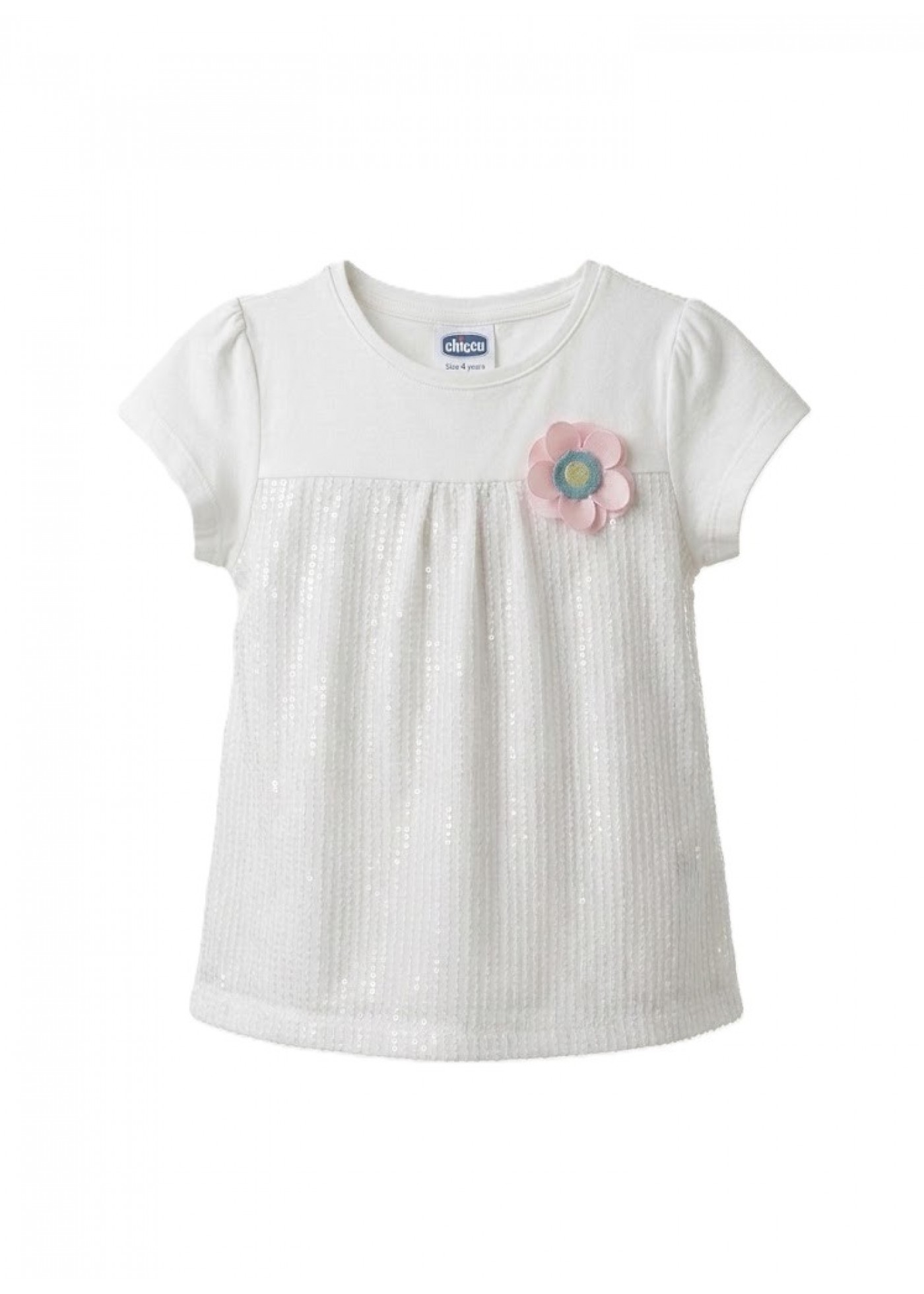 Футболка для дівчинки Chicco біла 090.06329.033 116 см