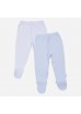 Повзунки 2 шт для малюків Chicco біло-блакитні 090.11342.021 62 см, 68 с Повзунки 2 шт для малюків Chicco біло-блакитні 090.11342.021 62 см, 68 с