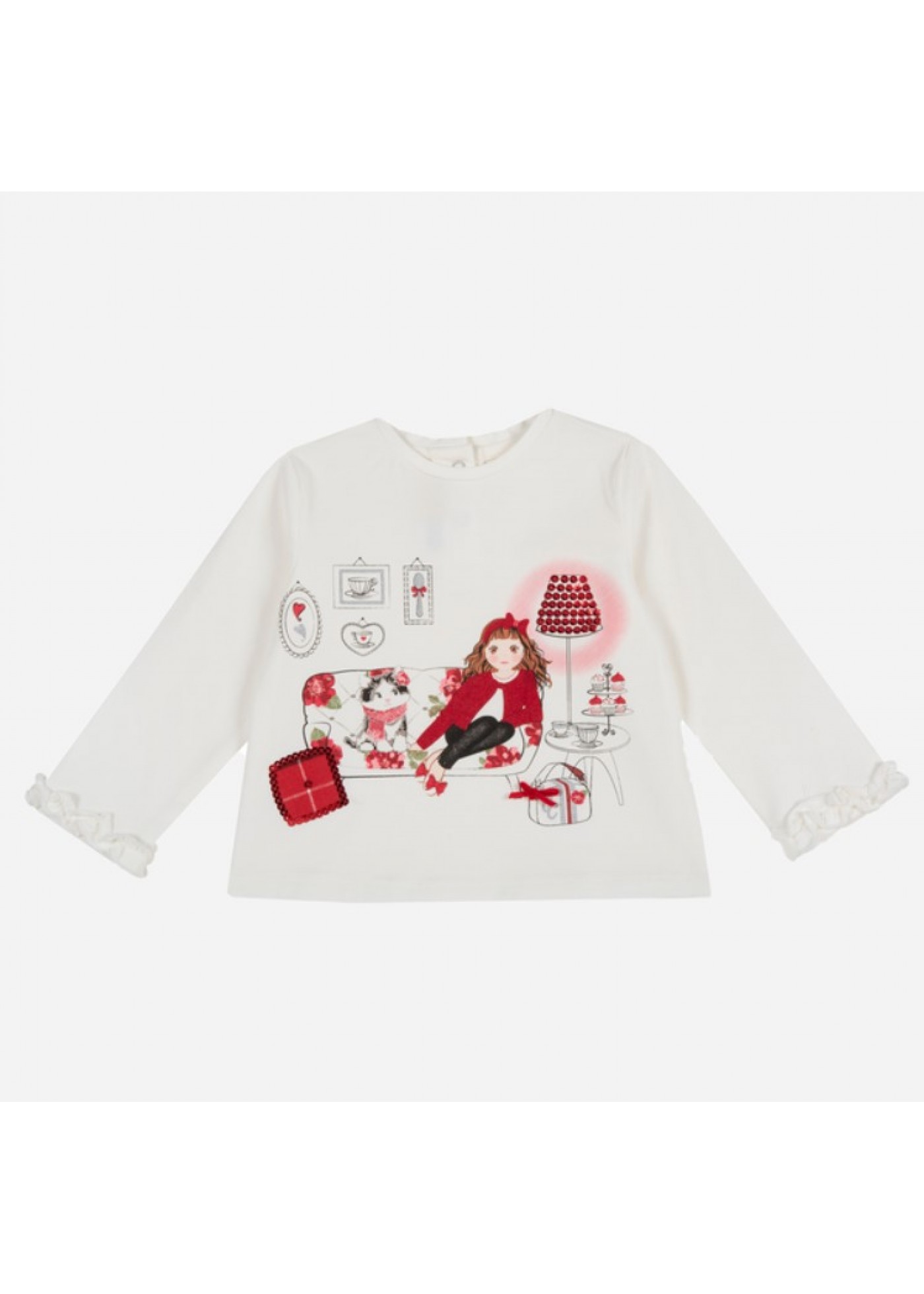 Реглан для дівчинки Chicco білий 090.61773.030 86 см