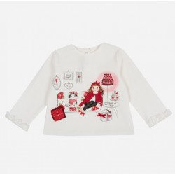 Реглан для дівчинки Chicco білий 090.61773.030 86 см Реглан для дівчинки Chicco білий 090.61773.030 86 см