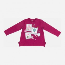 Реглан для дівчинки Chicco малиновий 090.67421.014 80 см, 86 см, 92 см Реглан для дівчинки Chicco малиновий 090.67421.014 80 см, 86 см, 92 см