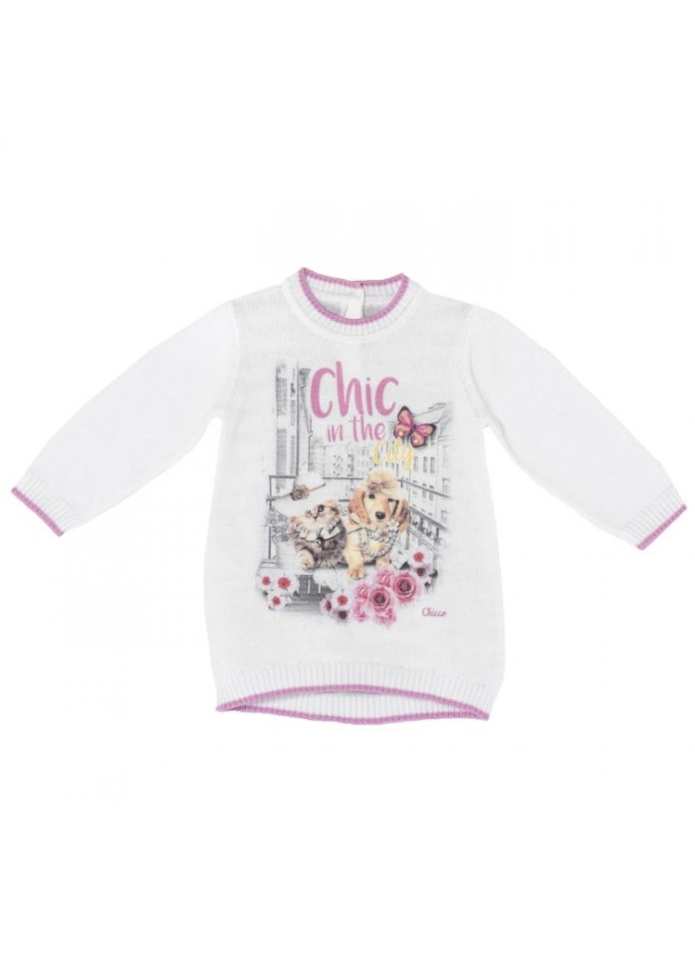 Сукня для дівчинки Chicco біла 090.93666.033 86 см, 92 см