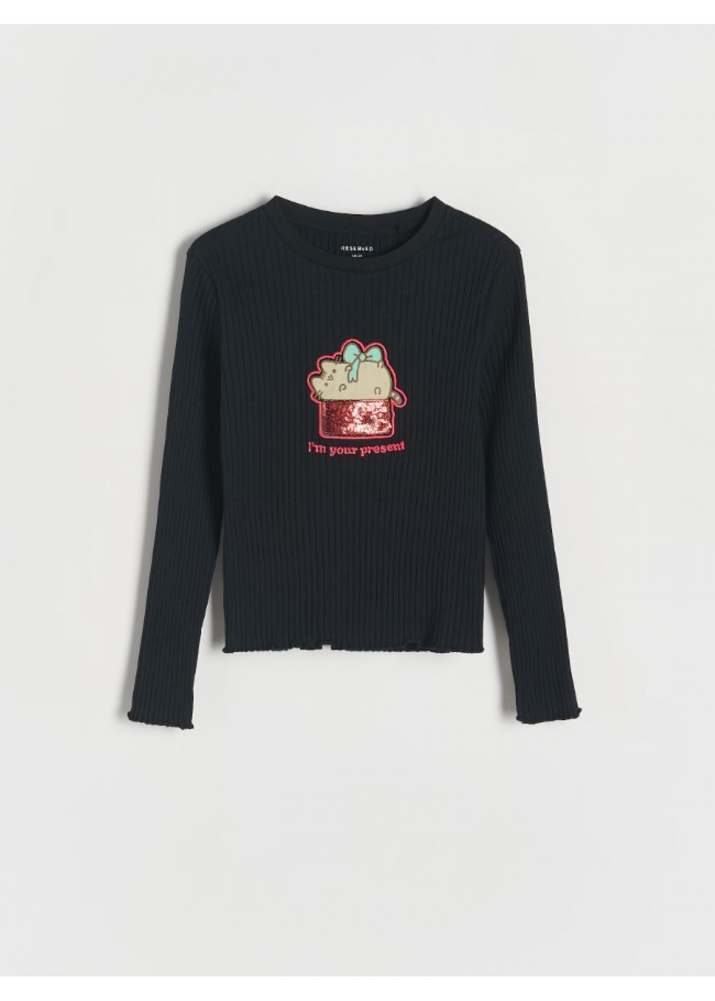 Реглан для дівчинки Reserved чорний 856BF-99X 158 см Реглан для дівчинки Reserved чорний 856BF-99X 158 см