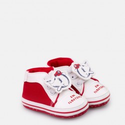 Пінетки Chicco біло-червоні 010.65137.300 16, 18 розмір Пінетки Chicco біло-червоні 010.65137.300 16, 18 розмір