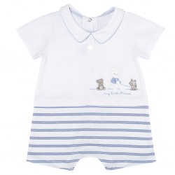 Напівкомбінезон для хлопчика Chicco 090.50721.032 білий 50 см-1 місяць, 56 см-3 місяці