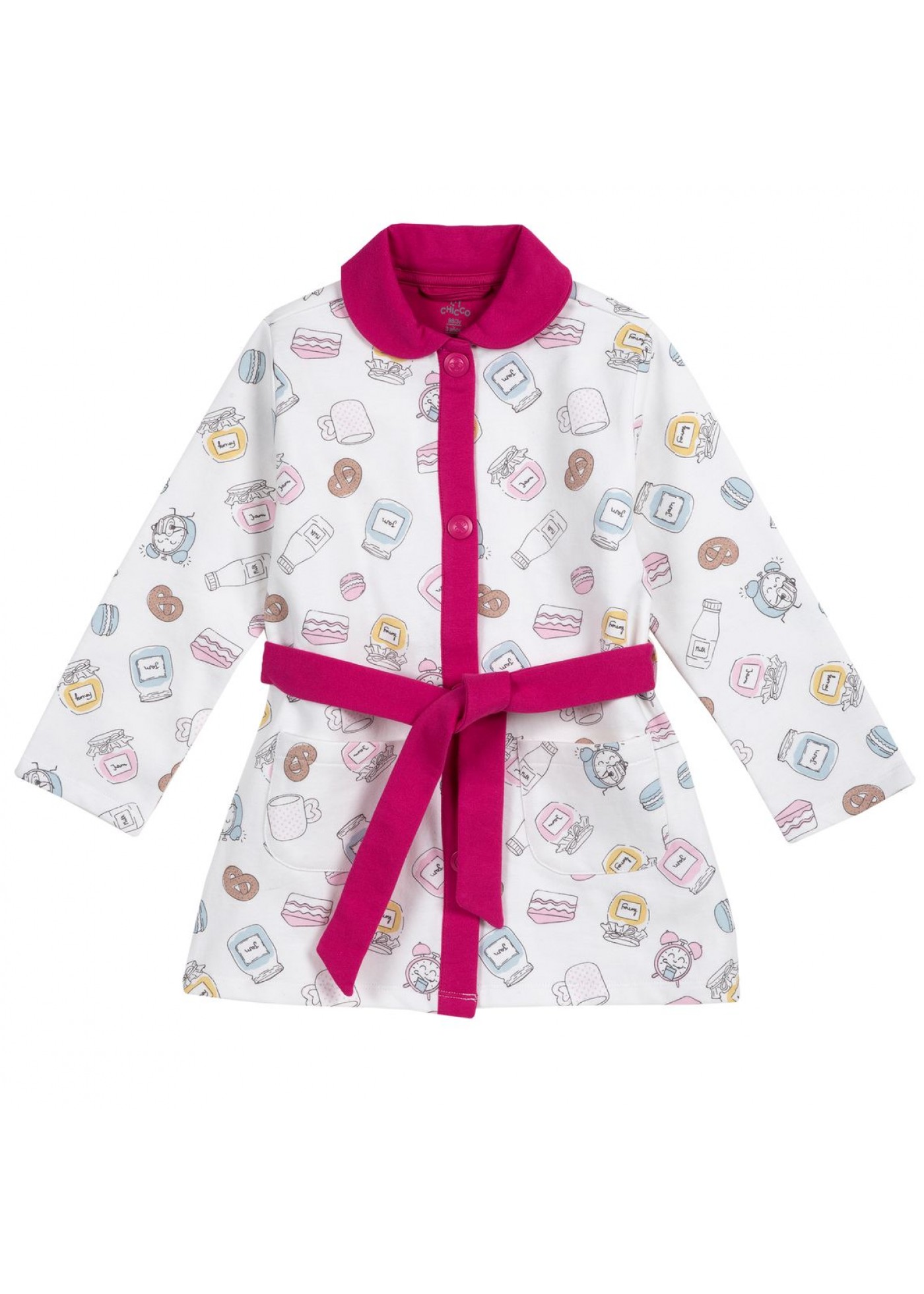 Халат для дівчинки Chicco 091.91049.064 білий 92 см-2 роки, 104 см-4 роки, 110 см-5 років Халат для дівчинки Chicco 091.91049.064 білий 92 см-2 роки, 104 см-4 роки, 110 см-5 років