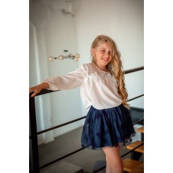 Спідниця для дівчинки OVS синя 654562 104 см-4 роки, 128 см-8 років, 134 см-9 років 