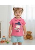 Футболка для дівчинки To be too рожева TF17456 74-92 см